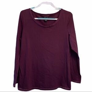 Torrid T-shirt long sleeve scoop neck shiny stitching 100% cotton Sz 3 3X 22/24